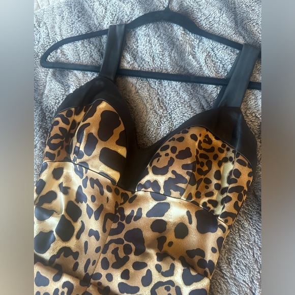 Vintage Caché Y2K ruched leopard print dress - Picture 6 of 7